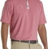 Buy 🤩 FootJoy Men's Lisle With Pinstripe Golf Polo For Men Cape Red 🤩