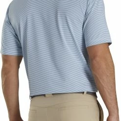 Outlet 🌟 FootJoy Men's Lisle Ministripe Golf Polo For Men Storm Blue/white 👏 -FootJoy Sales Store unnamed file 109