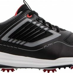 Wholesale 🎉 FootJoy Men's Fury Golf 👞 Shoes For Men Black/red 👏