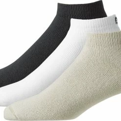 Best Sale π₯° FootJoy Men's ComfortSof Sport Golf 𧦠Socks - 6 Pack For Men Black/white/tan π§¨