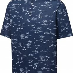 Cheapest 🎁 FootJoy Men's Tropical Lisle Golf Polo For Men Navy/white 👏
