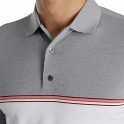 Flash Sale 🎉 FootJoy Men's Color Block Golf Polo For Men Grey/white 🔥 -FootJoy Sales Store unnamed file 162