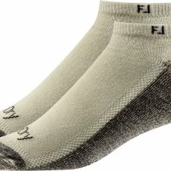 Coupon 😍 FootJoy ProDry Low Cut 🧦 Socks - 2 Pack For Men Driftwood 😀
