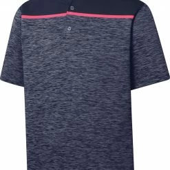 Promo 🎉 FootJoy Men's Space Dye Lisle Golf Polo For Men Navy 🛒