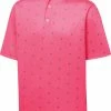 Deals ⌛ FootJoy Men's Cactus Lisle Print Golf Polo For Men Watermelon 💯