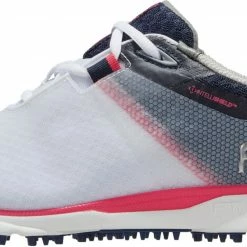 Best Sale ✔️ FootJoy 👩 Women's 2022 Pro/SL Sport Golf 👟 Shoes For 👩 Women White/blue/pink 🌟