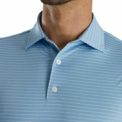 Best Pirce 😀 FootJoy Men's Lisle Classic Pencil Stripe Golf Polo For Men Blue/white 🛒 -FootJoy Sales Store unnamed file 316
