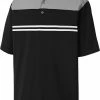 Coupon 😍 FootJoy Men's Heather Colorblock Lisle Golf Polo For Men Charcoal/black/white ✔️