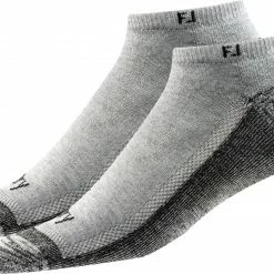 Hot Sale 😀 FootJoy ProDry Low Cut XL 🧦 Socks - 2 Pack For Men Heather Grey 👏