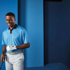 Discount 😀 FootJoy Men's Broken Pinstripe Lisle Knit Collar Golf Polo For Men Blue/black 🎉 -FootJoy Sales Store unnamed file 395