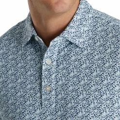 Best deal 🛒 FootJoy Men's Confetti Print Pique Self Collar Golf Polo For Men Mint/multi 🥰 -FootJoy Sales Store unnamed file 415