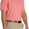 Deals 🔥 FootJoy Men's Lisle Feeder Stripe Self Collar Golf Polo For Men Watermelon/white ❤️ -FootJoy Sales Store unnamed file 442