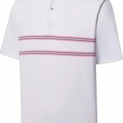 Cheap 🧨 FootJoy Men's Double Band Lisle Knit Collar Golf Polo For Men White 🤩
