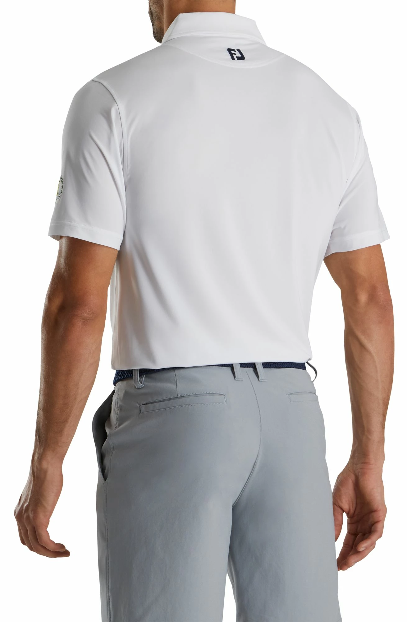 Wholesale π FootJoy Men's 2022 U.S. Open Stretch Lisle Pocket Golf Polo For Men White π 4 Wholesale π FootJoy Men's 2022 U.S. Open Stretch Lisle Pocket Golf Polo For Men White π - Image 2