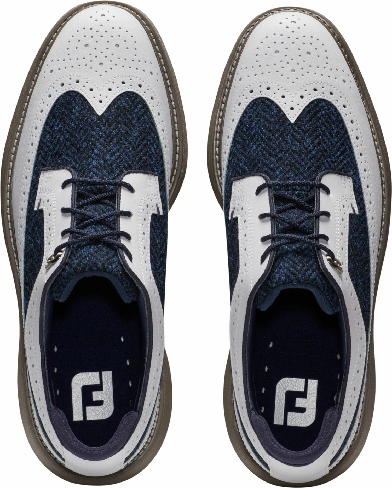 Flash Sale π FootJoy X Harris Tweed Men's Traditions Wing Tip Golf π Shoes For Men White/multi β 6 Flash Sale π FootJoy X Harris Tweed Men's Traditions Wing Tip Golf π Shoes For Men White/multi β - Image 4