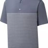 Brand new ❤️ FootJoy Men's Engineered Heather Pinstripe Lisle Self Collar Golf Polo For Men Graphite ✨ -FootJoy Sales Store unnamed file 479