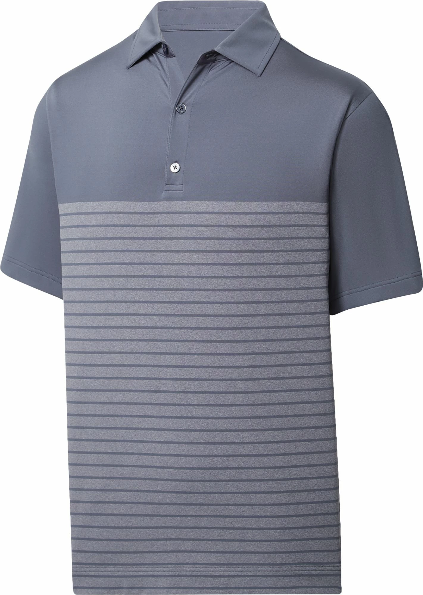 Brand new ❤️ FootJoy Men's Engineered Heather Pinstripe Lisle Self Collar Golf Polo For Men Graphite ✨ 3 Brand new ❤️ FootJoy Men's Engineered Heather Pinstripe Lisle Self Collar Golf Polo For Men Graphite ✨