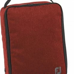 Coupon 🌟 FootJoy Nylon 👞 Shoe Bag For Men Red ✨