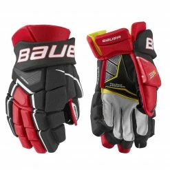 Flash Sale ✔️ Bauer Senior Supreme 3S Hockey Glove For Unisex Black/red ⌛