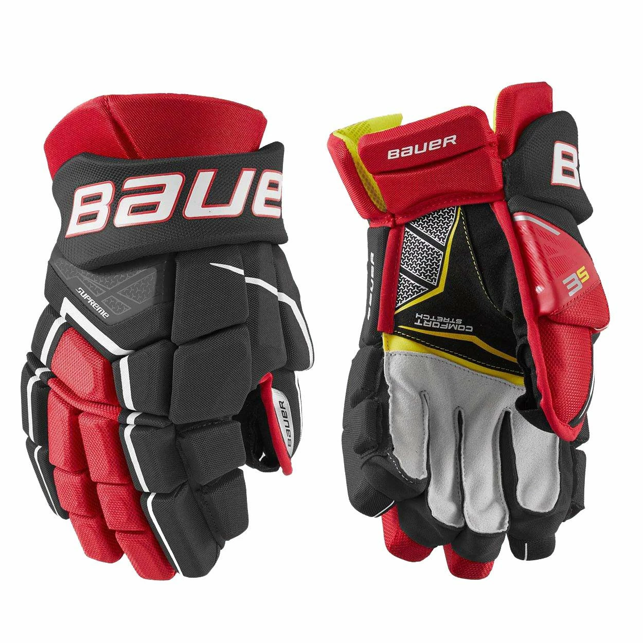 Flash Sale ✔️ Bauer Senior Supreme 3S Hockey Glove For Unisex Black/red ⌛ 3 Flash Sale ✔️ Bauer Senior Supreme 3S Hockey Glove For Unisex Black/red ⌛