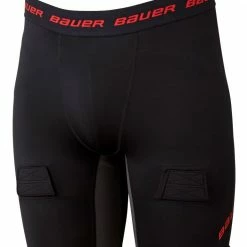 Best Pirce 🛒 Bauer Youth Essential Jock Shorts For 👧 Girls' Black 🧨