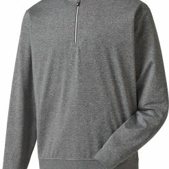 Discount 😉 FootJoy Men's Half-Zip Golf Pullover For Men Black 🌟