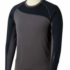 Wholesale 😀 Bauer Men's Pro Grip Long Sleeve Hockey 👚 Shirt For Men Grey/black ❤️